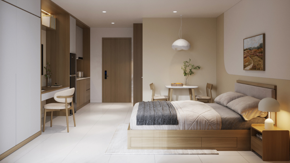 Thiết kế tủ kệ âm tường