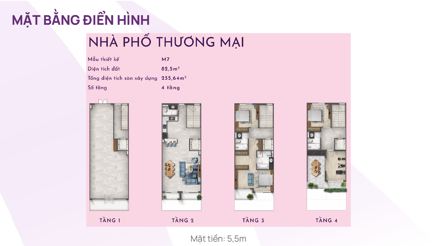 Mặt Bằng Nhà Phố Thương Mại