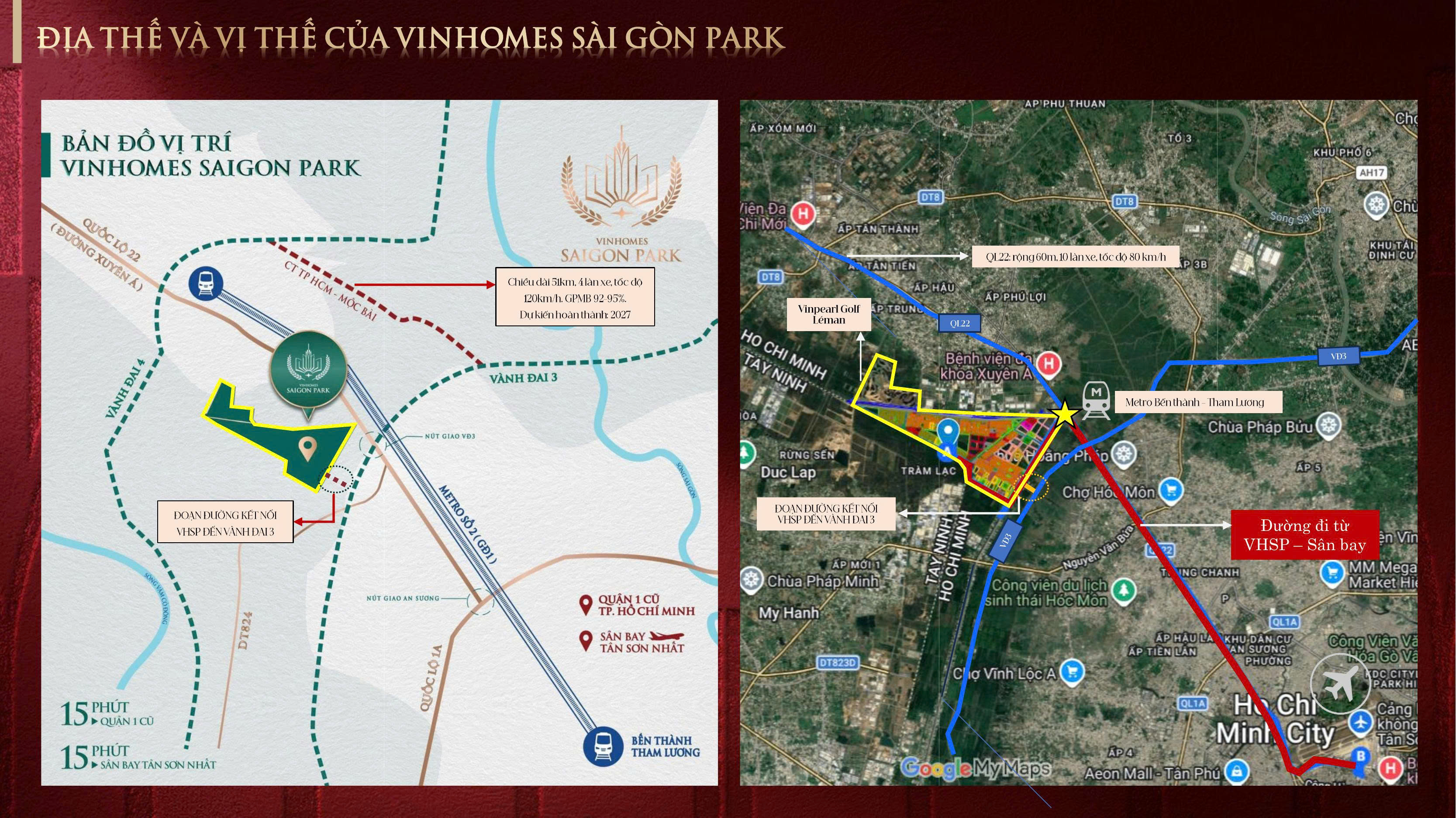 Bản đồ vị trí Vinhomes Sài Gòn Park